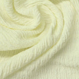Polyester Stretch Crepe Fabric, 230 gsm, 140 cm — Yellow — photo 3