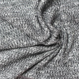 Black Marl Rib Knit, Viscose-Poly — photo 3