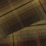 Dark Brown Plaid Woven, Poly-Viscose — photo 3