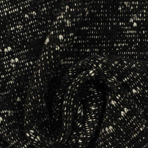 Black Marl Chunky Knit, Acrylic, 294 gsm