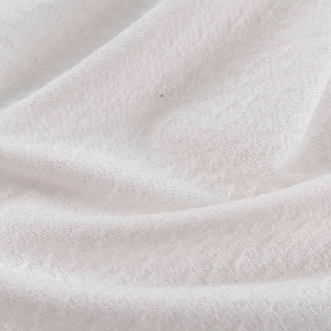 White Tone-on-Tone Jacquard, Polyester, 219 gsm