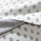 Dark Grey Circles Interlock Knit, Viscose — photo 3