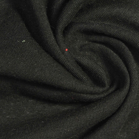 Dark Grey Marl Jersey Knit, Cotton-Linen