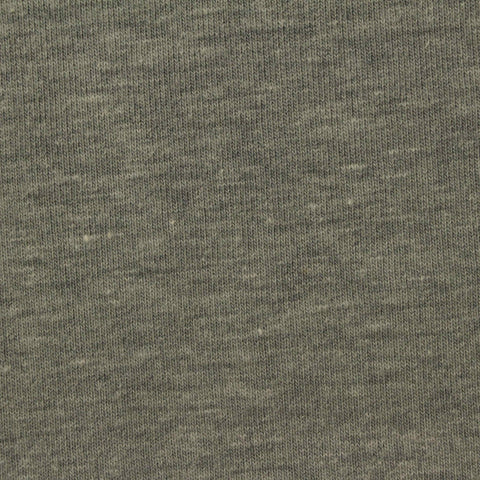 Grey-Green Marl Jersey Knit, Cotton-Poly