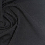 Polyester Stretch Linen-Look Fabric, 210 gsm, 160 cm — Black — photo 3