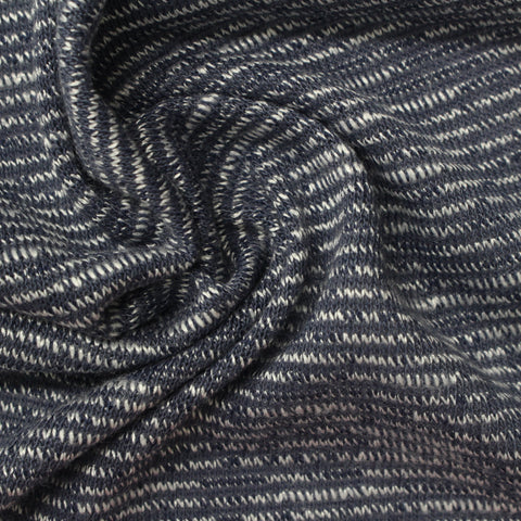 Dark Grey Marl Chunky Knit, Poly-Viscose, 193 gsm