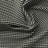 Jacquard Polyester Stretch Knit Fabric, 210 gsm, 180 cm — Black — photo 3