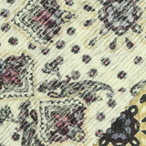 Dark Red Abstract Crepe, Polyester — photo 3