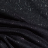 Black Tone-on-Tone Jacquard, Poly-Viscose — photo 3