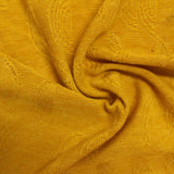 Yellow Tone-on-Tone Rib Knit, Poly-Viscose — photo 3