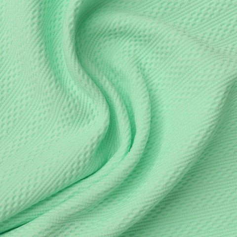 Light Green Horizontal-Band Jacquard, Polyester