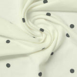 Dark Grey Dots Jersey Knit, Poly-Viscose — photo 3