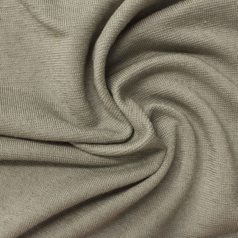 Viscose Polyester Stretch Jersey Knit Fabric, 205 gsm, 125 cm — Khaki