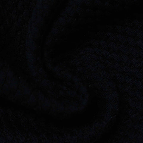 Black Tone-on-Tone Jacquard, Polyester, 328 gsm