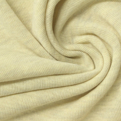 Pale Yellow Marl Jersey Knit, Poly-Viscose