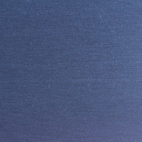 Polyester Viscose Stretch Scuba Knit Fabric, 300 gsm, 155 cm — Navy