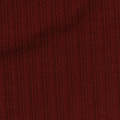 Polyester Viscose Stretch Rib Knit Fabric, 250 gsm, 152 cm — Red