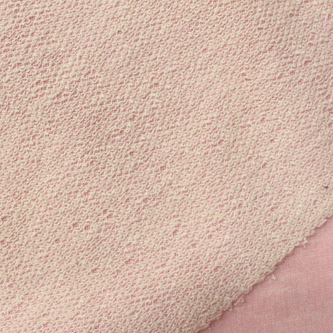 Pink Marl French Terry, Cotton-Poly, 220 gsm