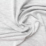 Light Grey Marl Jersey Knit, Viscose — photo 3
