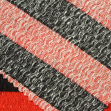 Black Horizontal-Stripe Warp Knit, Polyester — photo 3