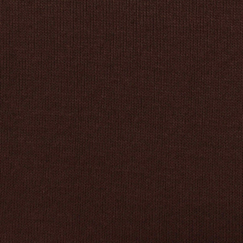 Polyester Cotton Rib Knit Fabric, 367 gsm, 175 cm — Brown