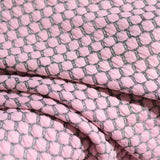 Pink Honeycomb Jacquard, Poly-Viscose — photo 3