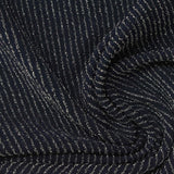 Silver Vertical-Stripe Rib Knit, Nylon — photo 3