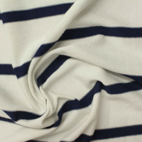 Navy Stripes Knit, Viscose, 180 gsm, 160 cm, ref EF-218431