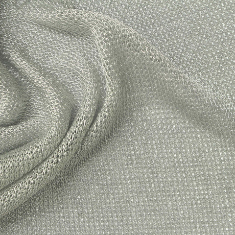Silver Jersey Knit, Viscose-Metallic