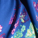 Pink Abstract-Floral Linen-Look, Polyester — photo 3