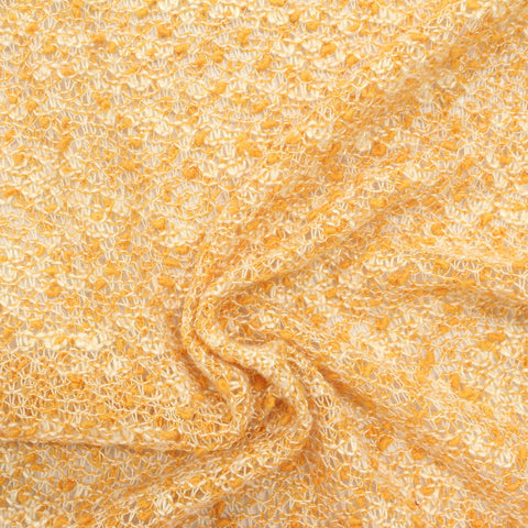 Yellow Marl Chunky Knit, Poly-Viscose