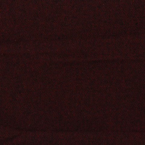 Dark Red Marl Twill, Cotton-Poly