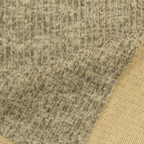 Polyester Interlock Knit Fabric, 250 gsm, 160 cm — Beige