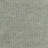 Heather Polyester Viscose Stretch Rib Knit Fabric, 304 gsm, 128 cm — Grey — photo 3