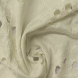 Cream Eyelet Jacquard, Polyester — photo 3