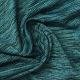 Teal Abstract Jersey Knit, Polyester — photo 3