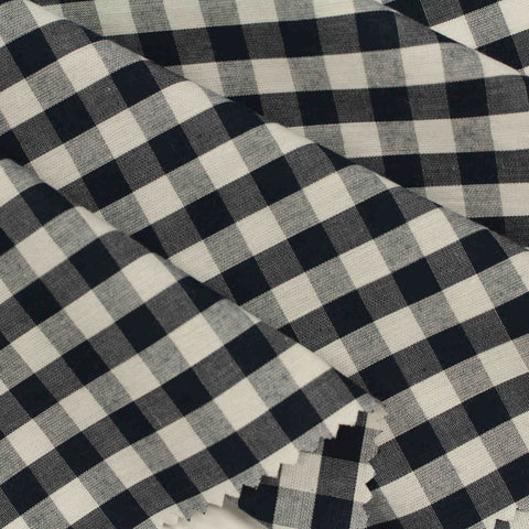 Black Check Woven, Cotton
