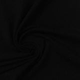 Piqué Knit Fabric, 215 gsm, 180 cm — Black — photo 3