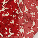 Red Floral Twill, Polyester — photo 3