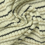Black Horizontal-Stripe Chunky Knit, Poly-Cotton — photo 3