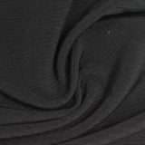Polyester Stretch Knit Fabric, 370 gsm, 165 cm — Black — photo 3