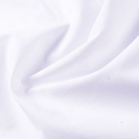 100% Cotton Woven Fabric, 150 gsm, 147 cm — White