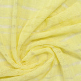 Light Yellow Grid Rib Knit, Polyester — photo 3