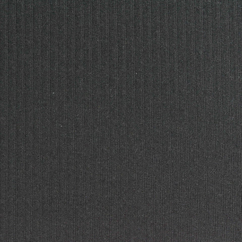 Dark Grey Vertical-Stripe Rib Knit, Polyester, 230 gsm