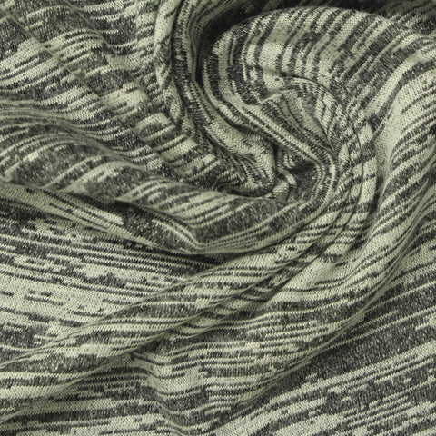 Heathered Grey Marl Jersey Knit, Polyester, 165 gsm, 190 cm