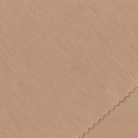 Washed Polyester Viscose Stretch Scuba Knit Fabric, 220 gsm, 160 cm — Beige