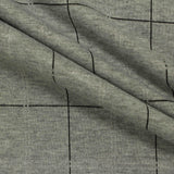 Black Check Interlock Knit, Polyester — photo 3
