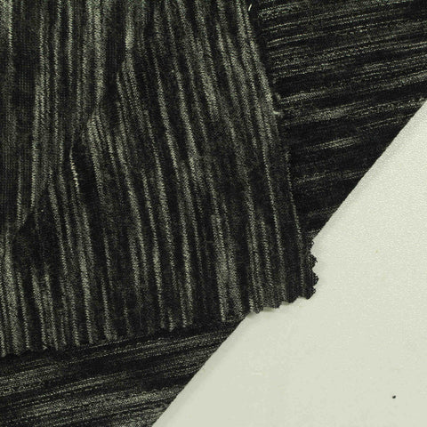 Dark Grey Marl French Terry, Poly-Cotton, 245 gsm