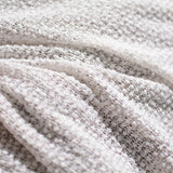 100% Polyester Chunky Knit Fabric, 185 gsm, 155 cm — White — photo 3