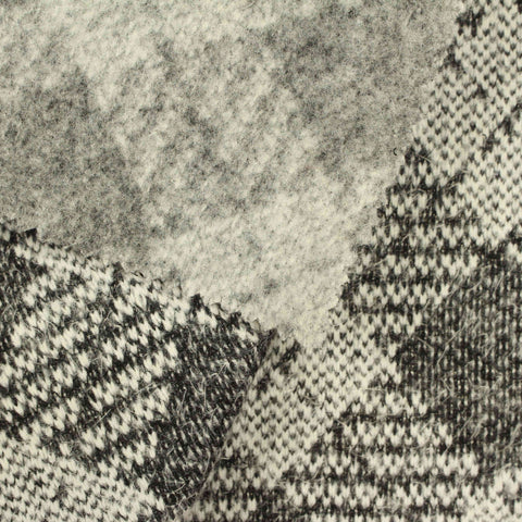 Black Abstract Jacquard, Polyester, 306 gsm